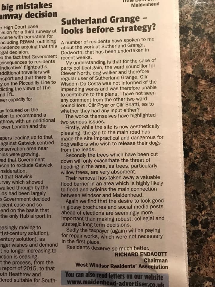 letter to the editor