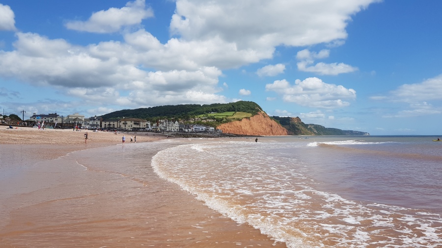 sidmouth tide out july