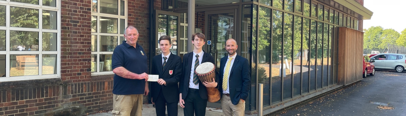 jon davey windsor and eton rotary youth chair funding drums